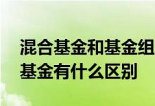 混合基金和基金组合有什么区别 混合基金和基金有什么区别