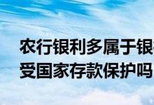 农行银利多属于银行正规存款吗 农行银利多受国家存款保护吗