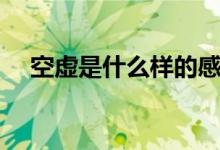 空虚是什么样的感觉（空虚是什么意思）