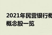 2021年民营银行概念股龙头有哪些民营银行概念股一览