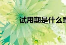 试用期是什么意思，如何规定的？