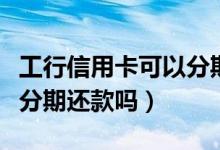 工行信用卡可以分期什么车（工行信用卡可以分期还款吗）