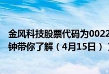 金风科技股票代码为002202（金风科技股票今日价多少5分钟带你了解（4月15日））