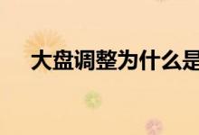 大盘调整为什么是重点 什么是大盘调整