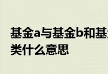 基金a与基金b和基金c有何区别 基金a类b类c类什么意思