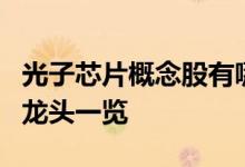 光子芯片概念股有哪些光子芯片概念上市公司龙头一览
