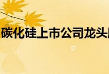 碳化硅上市公司龙头股碳化硅上市公司有哪些