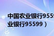 中国农业银行95599客服中心地址（中国农业银行95599）