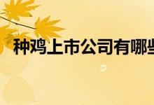 种鸡上市公司有哪些（种鸡股票行情查询）