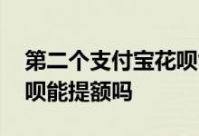 第二个支付宝花呗能提额吗 第二个支付宝花呗能提额吗