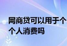 网商贷可以用于个人消费吗 网商贷可以用于个人消费吗