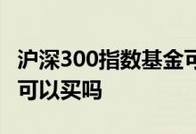 沪深300指数基金可以买吗 沪深300指数基金可以买吗
