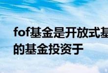 fof基金是开放式基金吗 fof是指将80%以上的基金投资于
