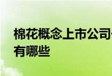 棉花概念上市公司一览2022年棉花上市公司有哪些