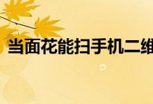 当面花能扫手机二维码付款吗 当面花要还吗