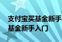 支付宝买基金新手入门零基础 支付宝怎么买基金新手入门