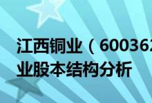 江西铜业（600362）股票股本结构：江西铜业股本结构分析