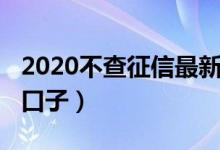2020不查征信最新口子（2019不查征信大额口子）