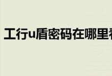 工行u盾密码在哪里看 工行的u盾密码是什么