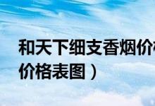 和天下细支香烟价格2019（和天下细支香烟价格表图）