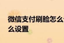 微信支付刷脸怎么设置不了 微信支付刷脸怎么设置
