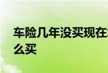 车险几年没买现在怎样买 车险一年没买在怎么买