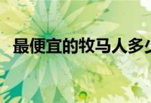 最便宜的牧马人多少钱一辆（油箱多少升）