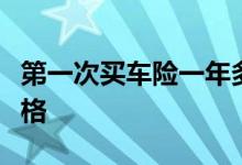 第一次买车险一年多少钱，第一次买车险的价格