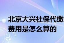 北京大兴社保代缴多少钱一月 北京大兴社保费用是怎么算的 