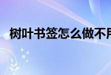 树叶书签怎么做不用煮（树叶书签怎么做）