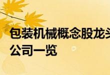 包装机械概念股龙头有哪些包装机械概念上市公司一览