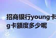 招商银行young卡额度到6万 招商银行young卡额度多少呢