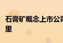 石膏矿概念上市公司股票一览你想要的都在这里