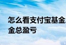 怎么看支付宝基金总盈亏 支付宝怎么查看基金总盈亏