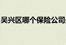 吴兴区哪个保险公司最好，如何选择保险公司