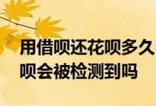 用借呗还花呗多久会被检测出来 用借呗还花呗会被检测到吗