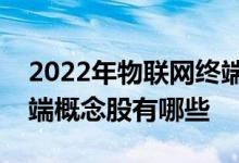 2022年物联网终端概念股龙头一览物联网终端概念股有哪些