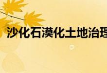 沙化石漠化土地治理年度任务均完成近七成