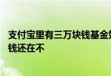 支付宝里有三万块钱基金如何取出 支付宝卸载后基金里面的钱还在不