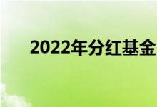 2022年分红基金 基金分红有没有意义