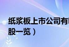 纸浆板上市公司有哪些（2022年纸浆板概念股一览）