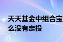 天天基金中组合宝如何卖出 组合宝基金为什么没有定投