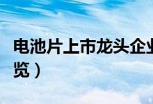电池片上市龙头企业有哪些（电池片概念股一览）