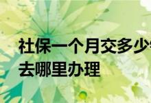 社保一个月交多少钱 交几年才有退休金社保去哪里办理 