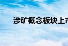 涉矿概念板块上市公司股票有哪些（）