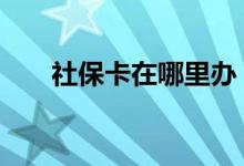 社保卡在哪里办 社保卡的用途有哪些