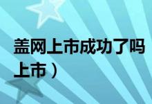 盖网上市成功了吗（盖网上市到底有没有成功上市）