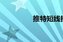 推特短线拉升现涨超3%