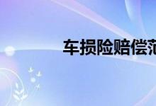 车损险赔偿范围与赔偿额度？