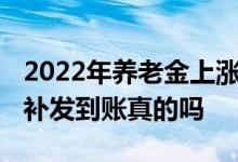 2022年养老金上涨方案定了 养老金几月份能补发到账真的吗 